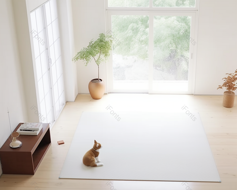 客厅里的玩具贵宾犬简明的房间室内摄影,高清,摄影图,摄影图片,图片大全,摄影图免费下载